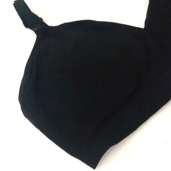 BLACK ADJUSTABLE SUPPORT COMFORT STRETCH SPORTS BRA SIZE XL NWOT - Picture 4 of 10